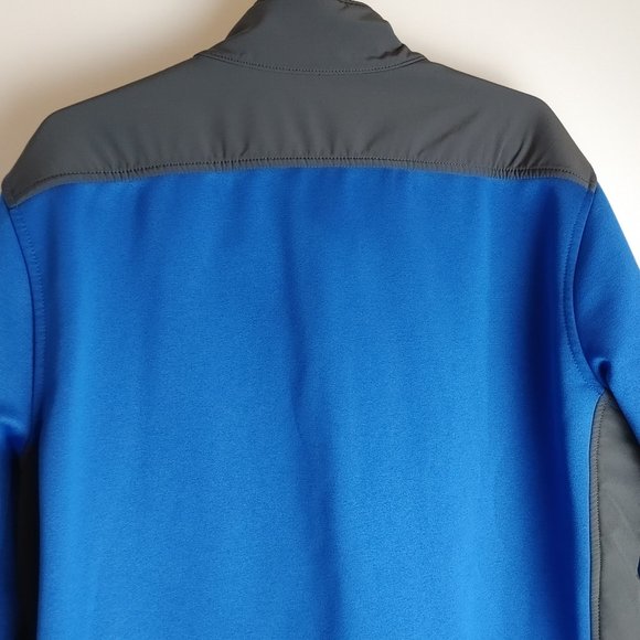 American Eagle Outfitters Men's Sz L Neoprene Jacket Blue and Gray - Picture 8 of 8